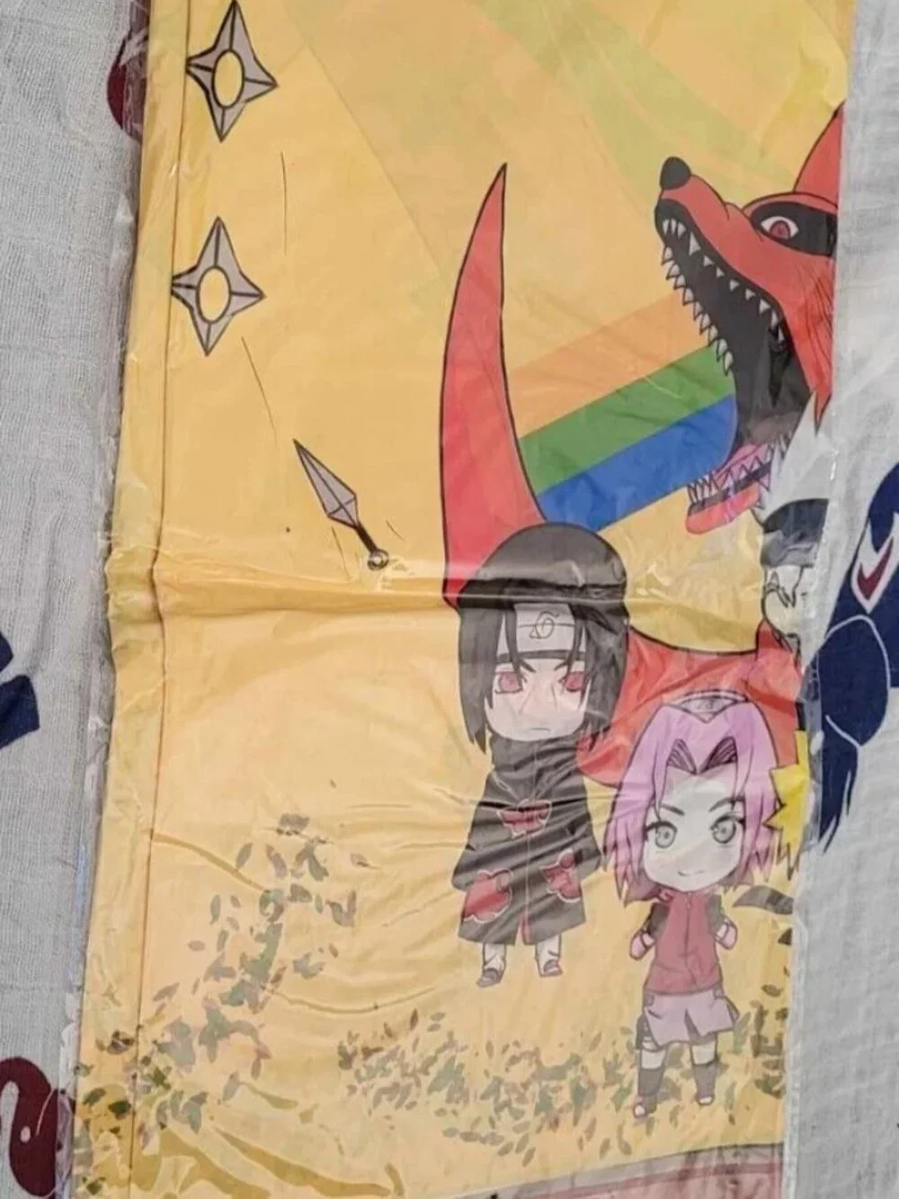new NARUTO SHIPPUDEN 2-PACK TABLECLOTHS anime manga sasuke sakura kakashi gaara